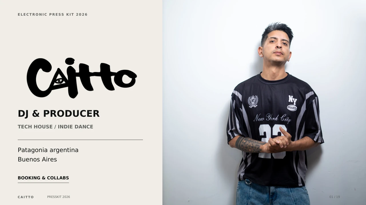 Portada del presskit de CAITTO 2026